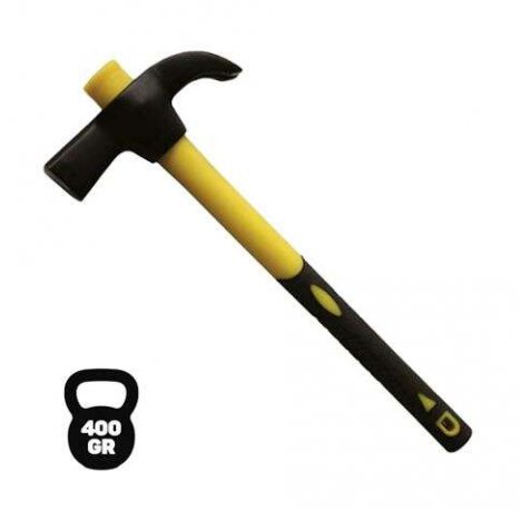 Blim Martillo de Encofrado - Mango Ergonomico de Fibra de Vidrio - Peso 400 Gramos