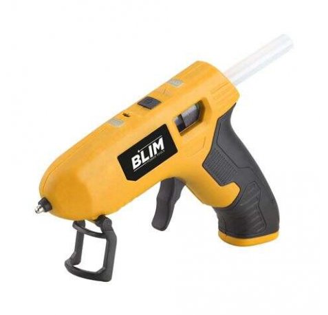 Blim Pistola de Silicona Bateria - Diseño Compacto y Ergonomico - Color Amarillo