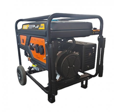 Blim Generador Electrico a Gasolina - Potencia 6kW - 6.5kW Maximo - Cilindrada 420cc - OHV 4 Tiempos - Deposito 25L - 8h de Autonomia - Arranque Manual - 74kg - 700x540x580mm - Color Negro y Naranja