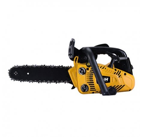 Blim Motosierra a Gasolina - Cilindrada 25.4cc - Potencia 750W - Espada 255mm - 2 Tiempos - Peso 3.85kg - Deposito 230ml - Lubricacion Automatica - Color Amarillo y Negro