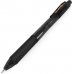 Pentel Energel X Boligrafo de Bola Retractil - Punta 0.7mm - Trazo 0.35mm - Tinta Gel - Recargable - Grip de Agarre - 50% de Materiales Reciclados - Color Negro (12 uds)