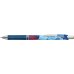 Pentel Energel Boligrafo de Tinta Gel Retractil 0.7mm - Trazo 0.35mm - Recargable - Grip de Agarre - Tinta Color Azul - DiseÃ±os Florales Japoneses (12 uds)