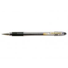 Pilot Boligrafo de Gel G1 Grip - Recargable - Grip de Goma - Punta de Bola 0.5mm - Trazo 0.3mm - Cuerpo Transparente - Color Negro (12 uds)