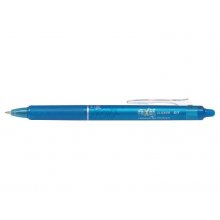 Pilot Boligrafo de gel borrable retractil Frixion Clicker - Punta de bola redonda 0.7mm - Trazo 0.4mm - Grip ergonomico - Color Azul Claro (12 uds)