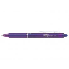 Pilot Boligrafo de gel borrable retractil Frixion Clicker - Punta de bola redonda 0.7mm - Trazo 0.4mm - Grip ergonomico - Color Violeta (12 uds)