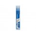 Pilot Recambio de gel borrable para Frixion Ball / Frixion Clicker - Pack de 3 unidades - Punta de bola redonda 0.7mm - Trazo 0.4mm - Color Azul (12 uds)