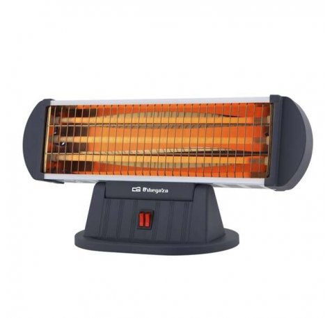 Orbegozo Estufa de Cuarzo BP 0204 - Calor Intenso y Uniforme por Radiacion - 3 Niveles de Potencia - Sistema de Seguridad Antivuelco - Diseño Horizontal Orientable
