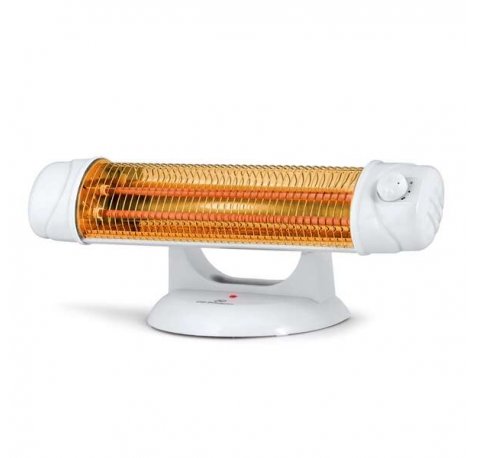 Orbegozo BP 5003 a Estufa de Cuarzo Intenso - Potencia de 1200W - 2 Niveles de Calor - Sistema de Seguridad Antivuelco - Diseño Horizontal Orientable