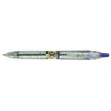 Pilot Boligrafo de Bola Retractil B2P Ecoball BeGreen - Punta Redonda 1mm - Trazo 0.27mm - 86,64% de Plastico Reciclado - Recargable - Color Azul (10 uds)