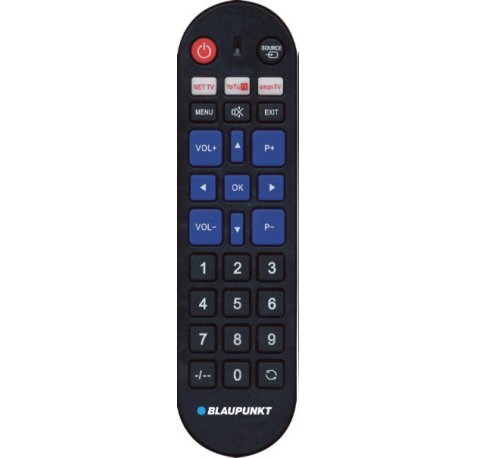 Blaupunkt Mando Universal para Lg, Samsung, Sony, Philips y Panasonic - Preconfigurado - Teclas Grandes - Control por Infrarrojos - Color Negro