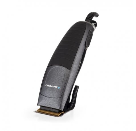 Blaupunkt Cortapelos Profesional - Potencia 15W - Palanca Lateral de Ajuste - Incluye Accesorios - Incluye Peines Guia - Cuchillas de Titanio - Tapa Protectora - Color Negro y Gris
