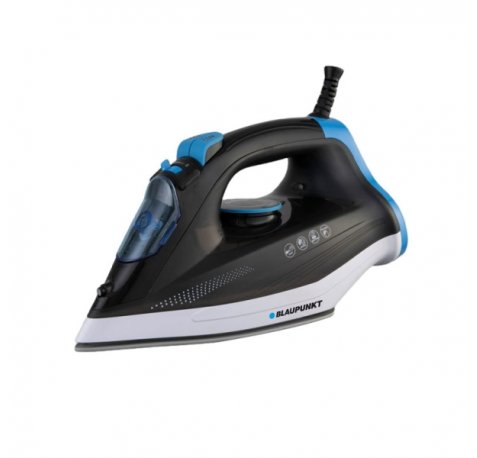 Blaupunkt Plancha de Ropa - Potencia 2600W - Deposito de 320ml - Termostato Regulable - Suela Ceramica - Color Negro