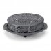 Orbegozo BR 92 Brasero Electrico - Potencia 900W - Rejilla de Seguridad - Asas de Tacto Frio - 2 Niveles de Calor - 40x15x39cm - Color gris oscuro