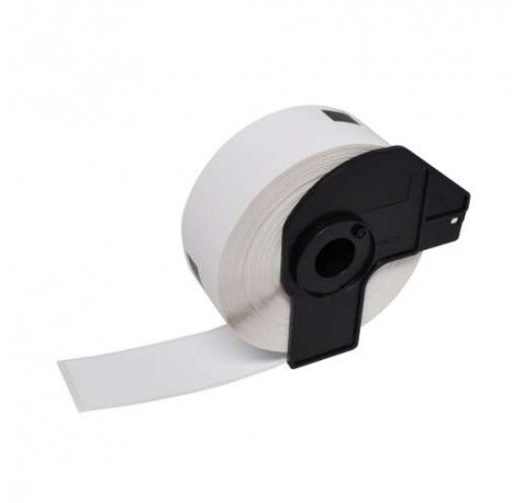 Compatible Brother DK11204 - Etiquetas Precortadas Multiproposito - 17x54 mm - 400 Unidades - Texto negro sobre fondo blanco