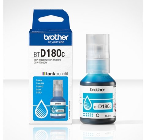 Brother BTD180C Cyan Botella de Tinta Original - BTD180C
