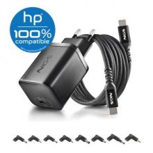 NGS BUD65W-H Cargador GaN 65W para Portatiles HP - USB C Power Delivery y PPS - 8 Conectores DC Incluidos - Cable USB C 1.5 m 60W - Diseno Ultraportatil - Proteccion contra Sobrecargas y Sobrecalentamiento NGS BUD65W-H Cargador GaN 65W para Portatiles HP - USB C Power Delivery y PPS - 8 Conectores DC Incluidos - Cable USB C 1.5 m 60W - Diseno Ultraportatil - Proteccion contra Sobrecargas y Sobrecalentamiento