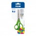 Milan Tijeras para Zurdos Verdes - Mango Ergonomico - Punta Redondeada - Acero Inoxidable de 14cm - Color Verde