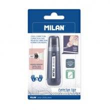 Milan 403 Since 1918 Cinta Correctora Cilindrica - Presentacion en Blister - 5mm x 6m - Colores Surtidos