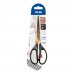Milan Copper Tijeras de Oficina de 17cm - Mango Ergonomico - Hoja de Acero Inoxidable - Recubrimiento de Titanio - Color Negro