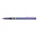 Pilot Boligrafo de tinta liquida V5 HI-Tecpoint Rollerball - Punta fina de aguja 0.5mm - Trazo 0.3mm - Color Violeta (12 uds)
