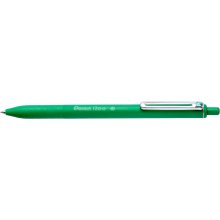 Pentel iZee Boligrafo de Bola Retractil - Punta 0.7mm - Trazo 0.35mm - Clip de Metal - Color Verde (12 uds)