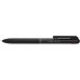 Pentel Calme Boligrafo Retractil de 3 Colores 0.7mm - Cuerpo Color Negro - Colores Tinta Azul, Rojo y Negro (10 uds)