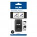 Milan Compact Shadow Afilaborra - 2 Gomas de Recambio - Cuchilla de Acero de Seguridad - Doble Agujero para Normal y Maxi - Color Negro