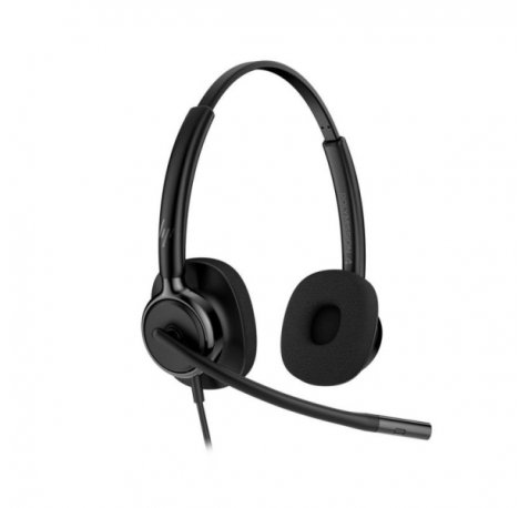 HP Poly Mission 425 Classic Auriculares con Microfono - Almohadillas Acolchadas - Controles en Cable