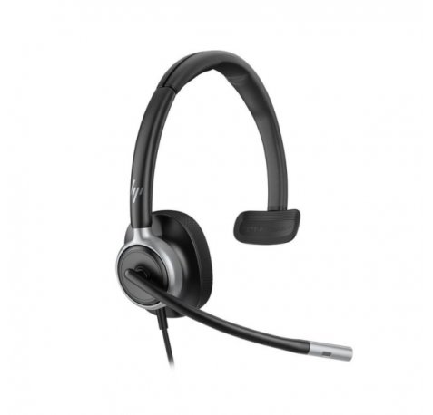 HP Poly Mission 615 Auricular Monoaural con Microfono - Almohadilla Polipiel Acolchada - Controles en Cable
