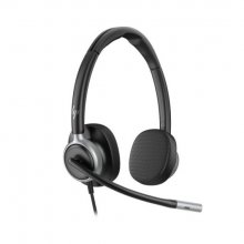 HP Poly Mission 625 Auriculares con Microfono - Almohadillas Polipiel Acolchadas - Controles en Cable