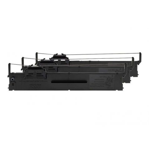 Epson PLQ20 / PLQ22 / PLQ30 Negra Pack de 3 Cintas Matriciales Originales - C13S015339