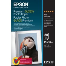 Epson Premium Glossy Photo Pack de 30 Hojas de Papel Fotografico - 13x18cm - Gramaje de 255g/m2 - Acabado Brillante - Compatible con Impresoras Inkjet - Color Blanco Epson Premium Glossy Photo Pack de 30 Hojas de Papel Fotografico - 13x18cm - Gramaje de 255g/m2 - Acabado Brillante - Compatible con Impresoras Inkjet - Color Blanco