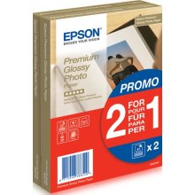 Epson Premium Glossy Photo Pack de 80 Hojas de Papel Fotografico - 10x15cm - Gramaje de 255g/m2 - Acabado Brillante - Compatible con Impresoras Inkjet - Color Blanco