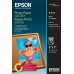 Epson Photo Glossy Pack de 50 Hojas de Papel Fotografico - 13x18cm - Gramaje de 200g/m2 - Acabado Brillante - Compatible con Impresoras Inkjet - Color Blanco