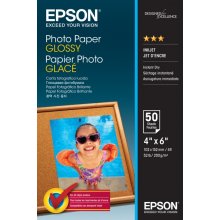 Epson Photo Glossy Pack de 50 Hojas de Papel Fotografico - 10x15cm - Gramaje de 200g/m2 - Acabado Brillante - Compatible con Impresoras Inkjet - Color Blanco Epson Photo Glossy Pack de 50 Hojas de Papel Fotografico - 10x15cm - Gramaje de 200g/m2 - Acabado Brillante - Compatible con Impresoras Inkjet - Color Blanco