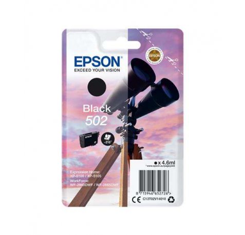 Epson 502 negro | Cartucho de tinta original -