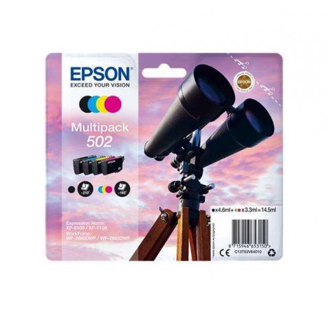 Epson 502 Pack de 4 | Cartuchos de tinta originales -