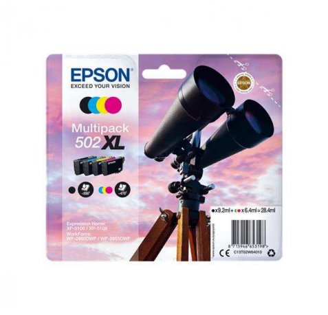 Epson 502XL Pack de 4 | Cartuchos de tinta originales -