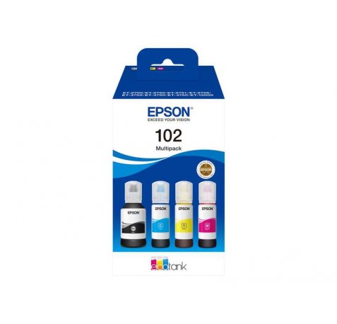 Epson 102 Pack de 4 | Botellas de tinta originales -