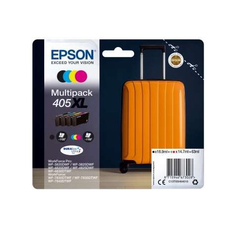 Epson 405XL Pack de 4 Cartuchos de Tinta Originales - C13T05H64010