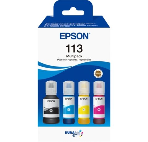 Epson 113 Pack de 4 | Botellas de tinta pigmentada originales -