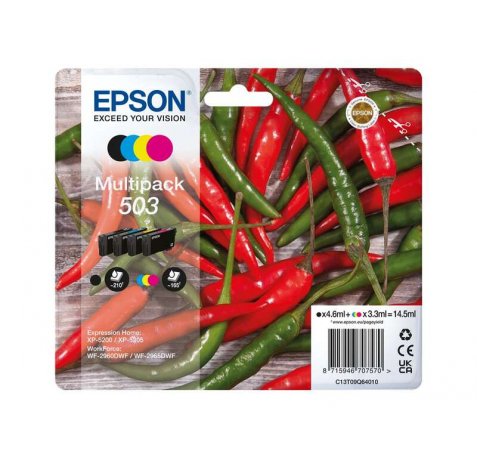 Epson 503 Pack de 4 | Cartuchos de tinta originales -