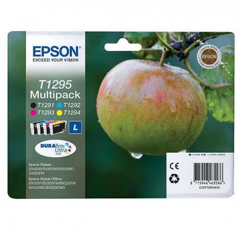 Epson T1295 Pack de 4 Cartuchos de Tinta Originales - C13T12954012