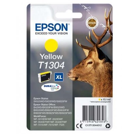 Epson T1304 Amarillo Cartucho de Tinta Original - C13T13044012