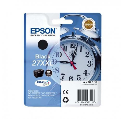 Epson T2791 (27XXL) negro | Cartucho de tinta original -