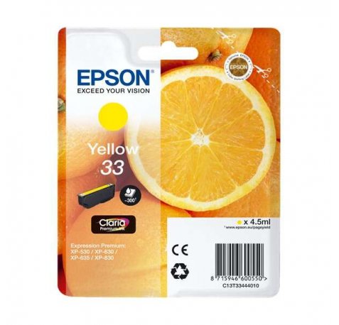 Epson T3344 (33) amarillo | Cartucho de tinta original -