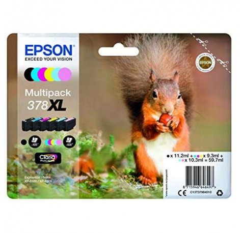 Epson 378XL Pack de 6 | Cartuchos de tinta originales -