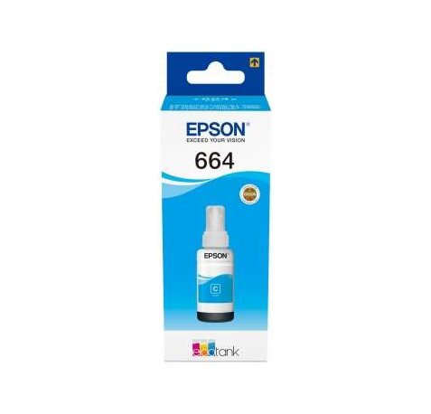 Epson T6642 Cyan - Botella de Tinta Original C13T664240