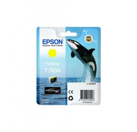 Epson T7604 amarillo | Cartucho de tinta original -