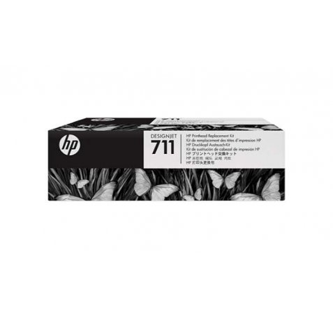 HP 711 Cabezal de Impresion Original + Pack de 4 Cartuchos de Tinta - C1Q10A